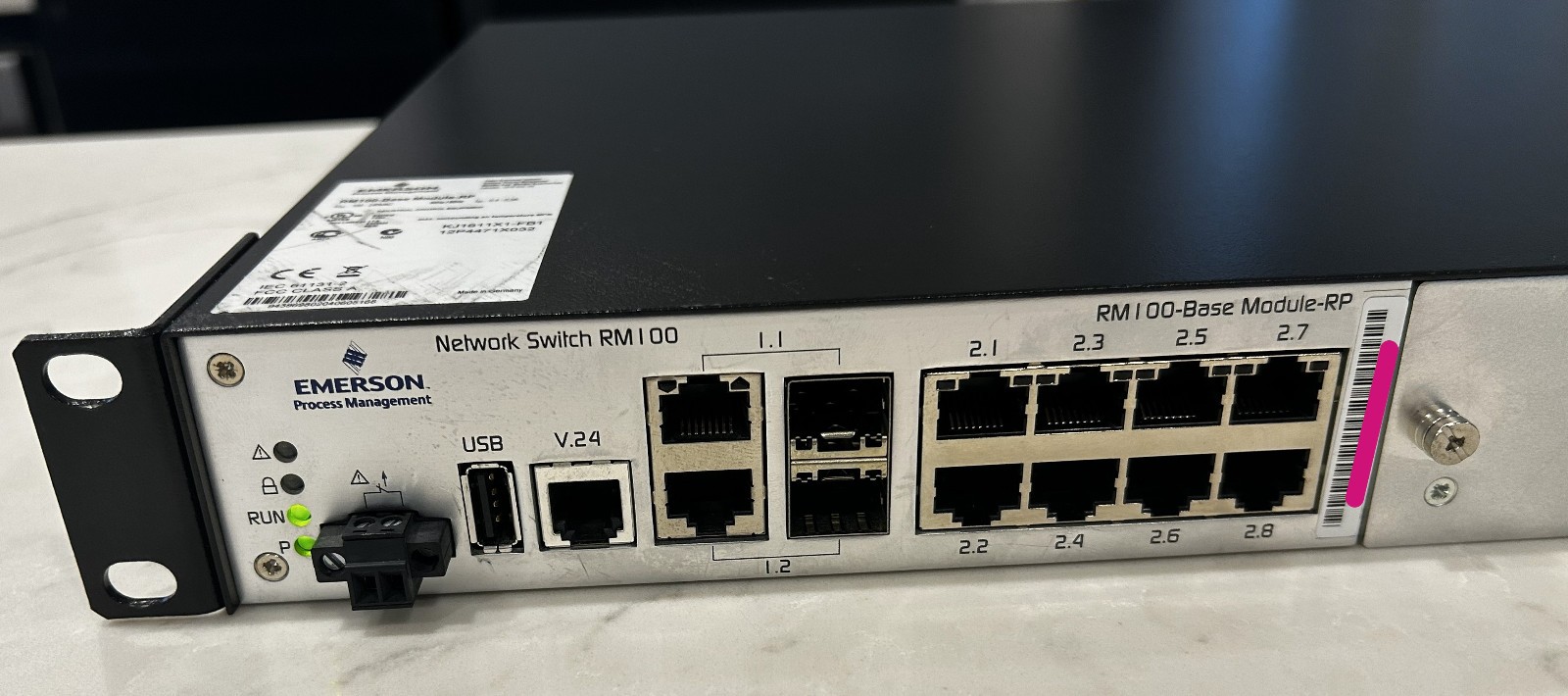 Emerson RM100 26-Port Rack-Mountable Ethernet Smart Switch – DeltaV Ready