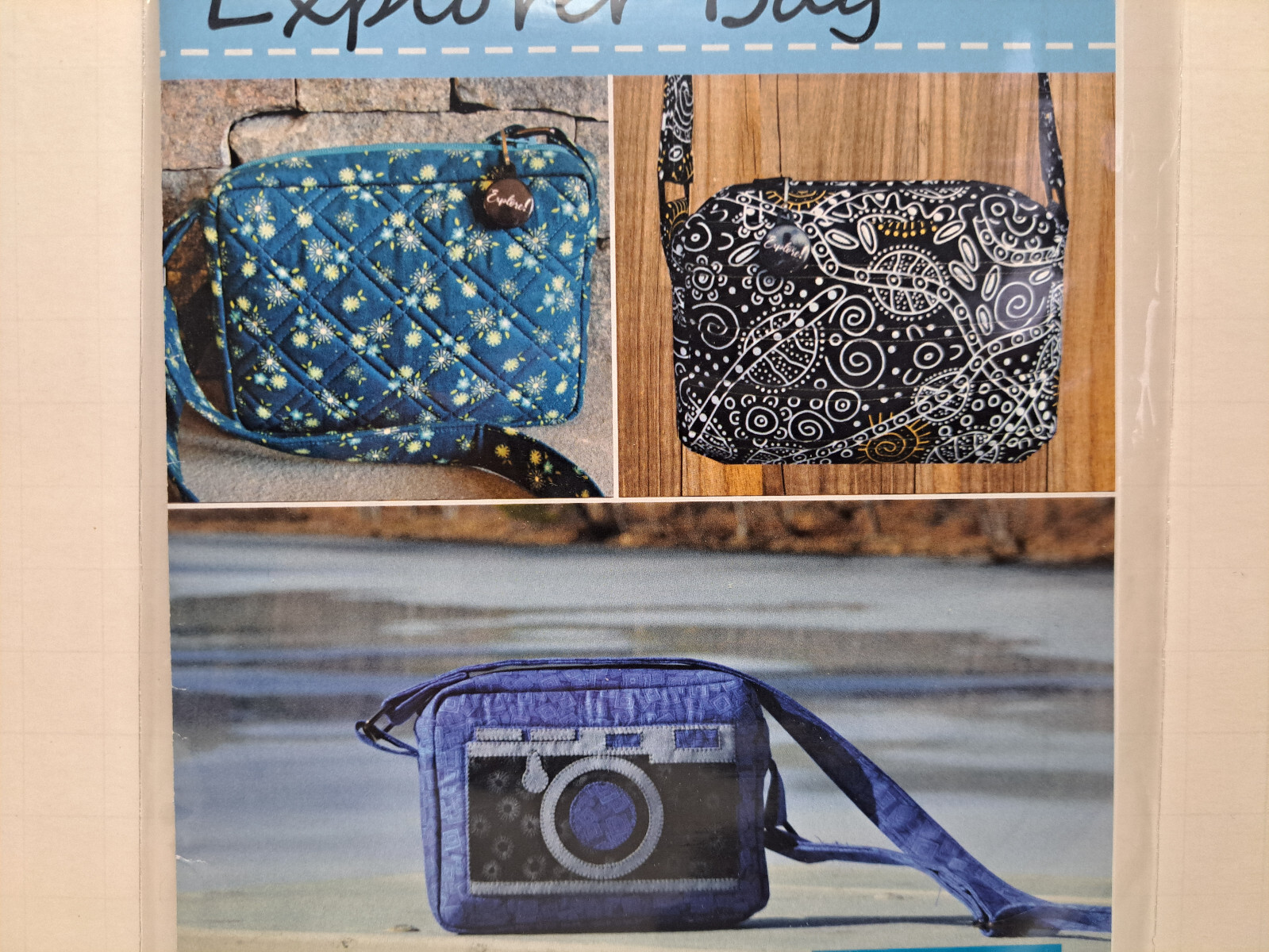 Poor House Quilt Designs Quilt Pattern - Explorer Bag (8" x 6") #PQD-222