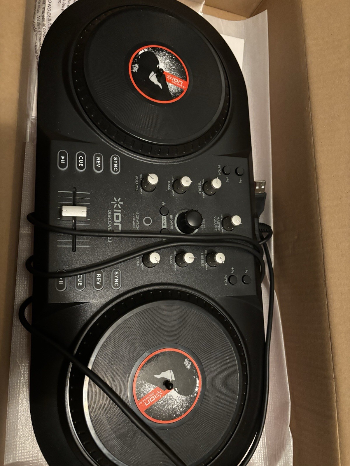 ION Discover DJ USB controller for Mac and PC DJ Equipment, Computer DJ System