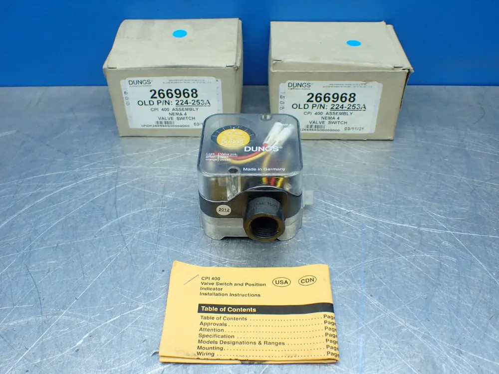 DUNGS 2 VALVE POSITION SWITCHES 266968