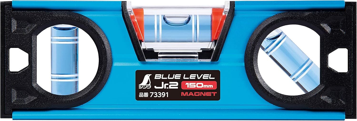 Shinwa Sokutei Blue Level Jr.2 150mm with magnet 73391