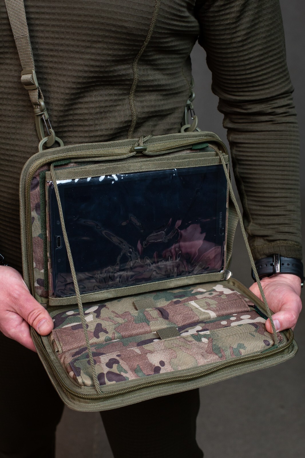 🇺🇦Tactical iPad Tablet Cover Case 10-10,5" MOLLE System Pouch Multicam Cordura