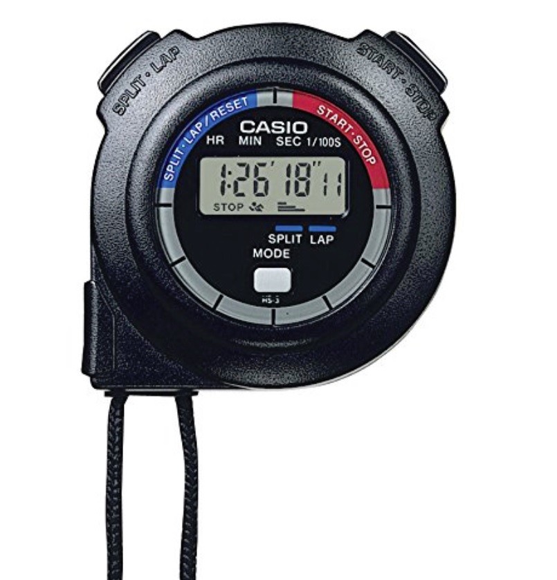 CASIO STANDARD STOPWATCH 1/100 SECONDS HS-3C-8AJH