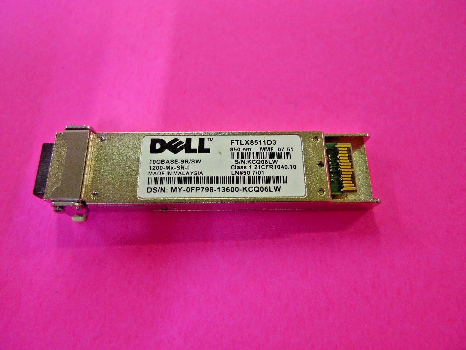 GENUINE Dell 10Gb GBIC Transceiver Module FTLX8511D3 FP798