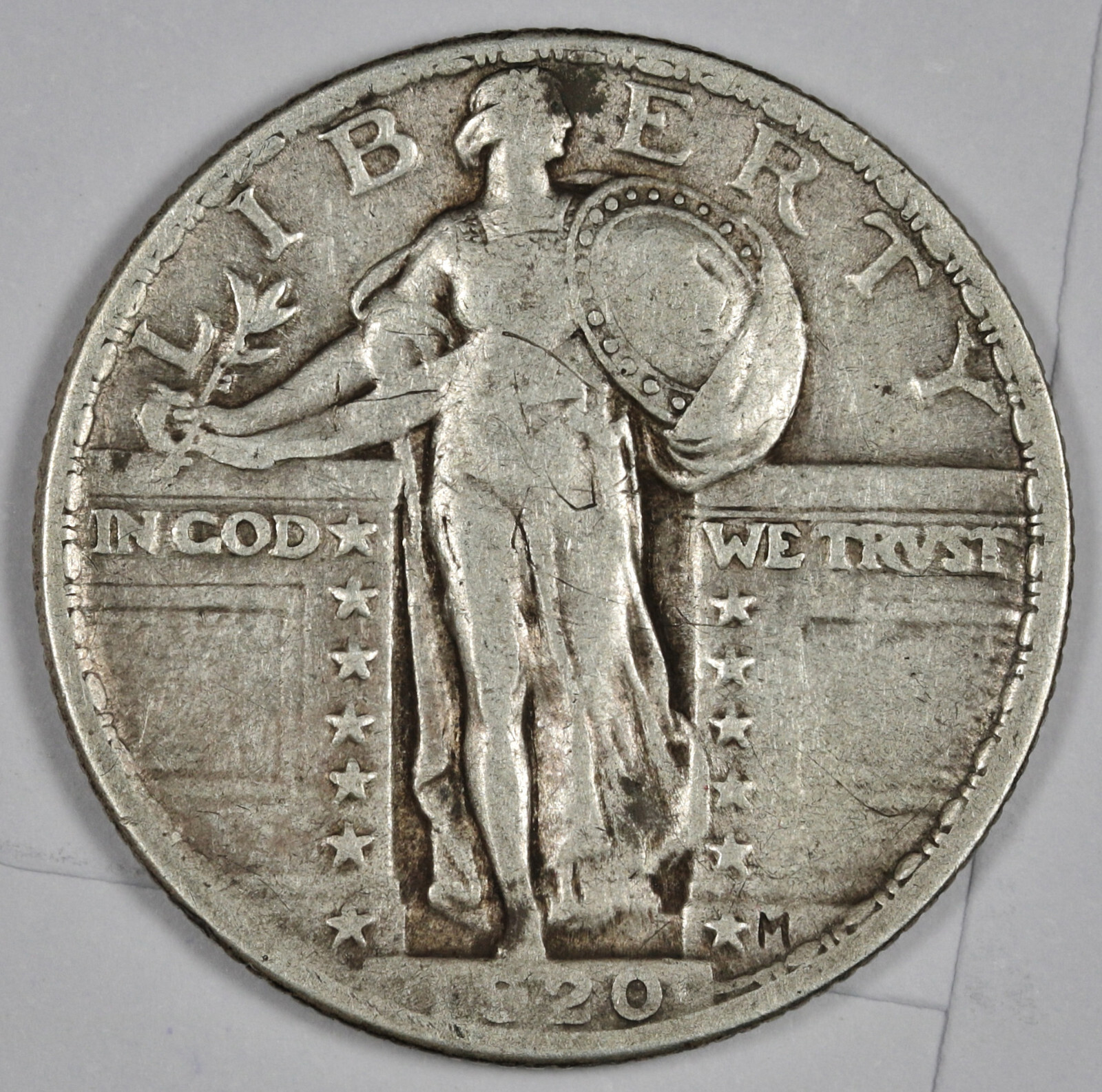 1920 Standing Liberty Quarter.  VF.  189536