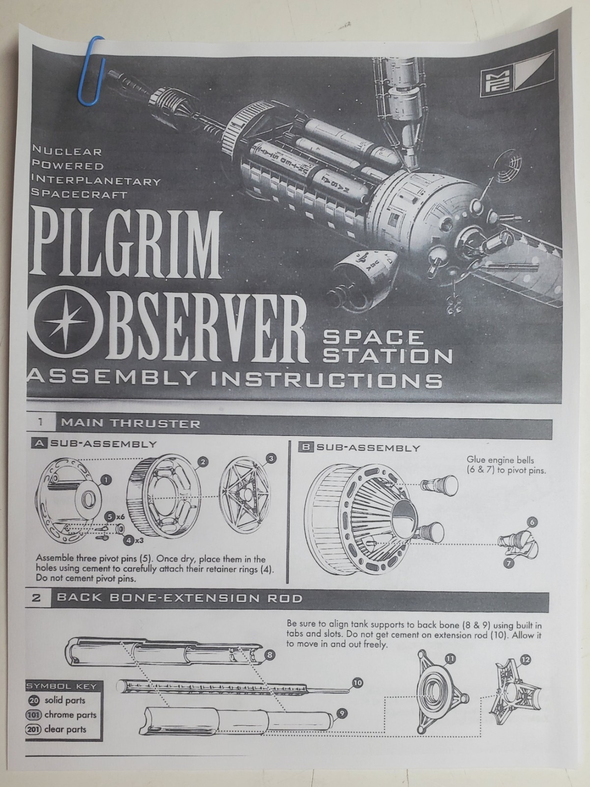 MPC Pilgrim Observer Space Station 1/100 Scale Model Kit MPC713