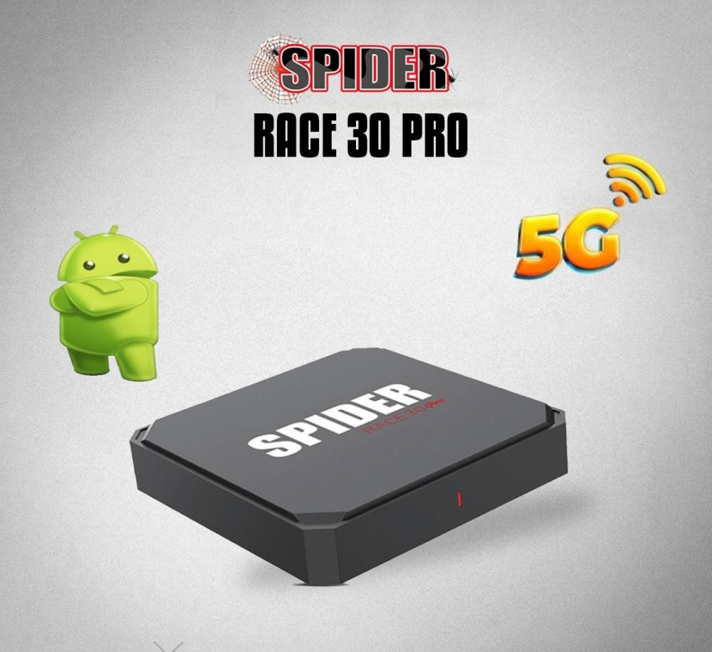 RACE 30 Pro 5G Receiver Satellite  TV Box  Full HD Wi-Fi Watch رسيفر سبايدر