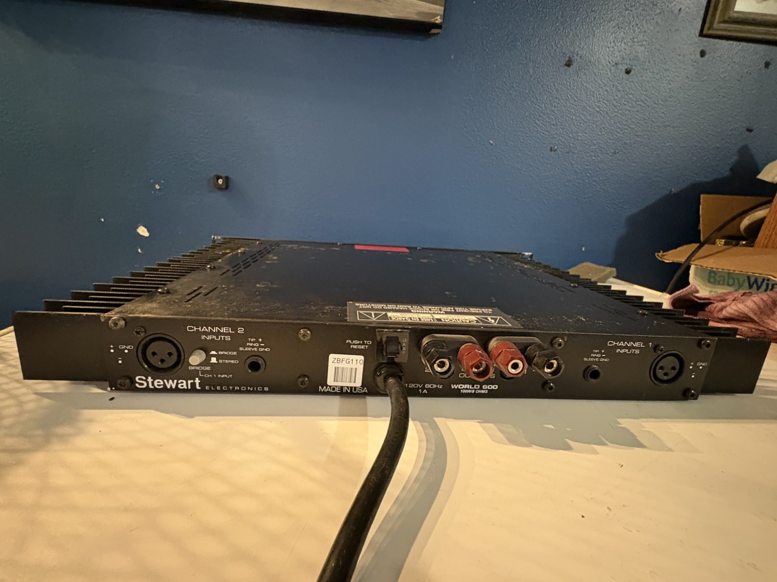 Stewart Electronics HPA-600  2-Channel Power Amplifier Class AB 200w