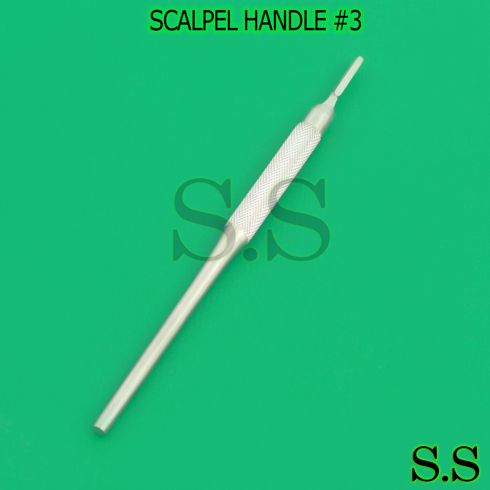 O.R PREMIUM GRADE PASSIVATED AUTOCLAVABLE ROUND SIEGEL SCALPEL KNIFE HANDLE #3