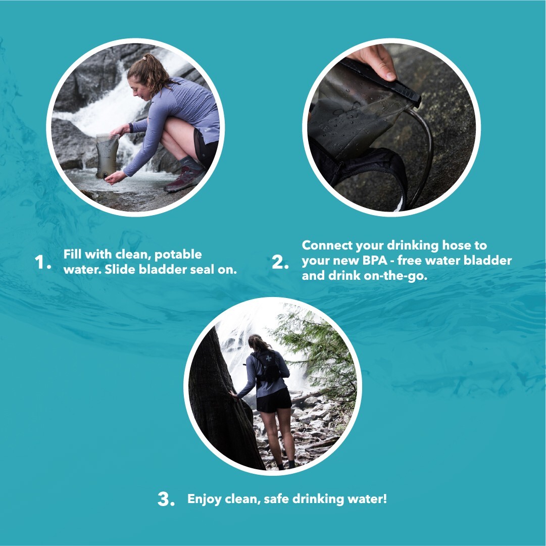 Puribag Bladder - Puribag 2L Hydration Bladder with Regular Hose