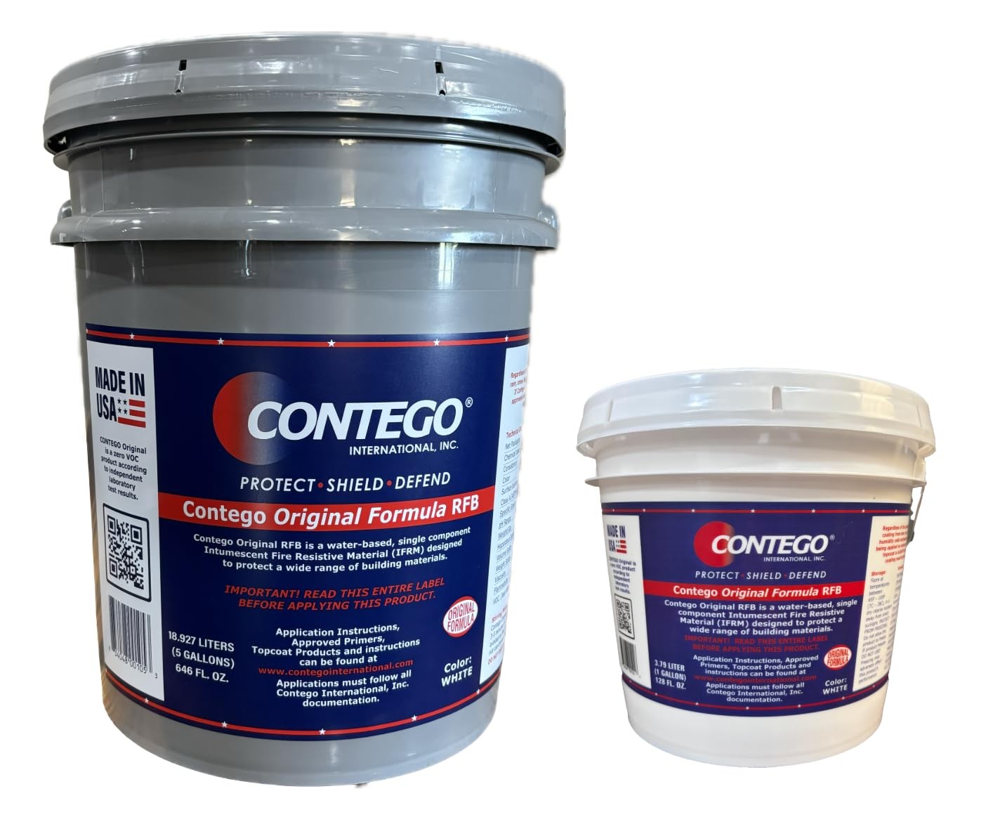 Contego Original Formula Intumescent Fire Resistant Coating 1 gallon, White