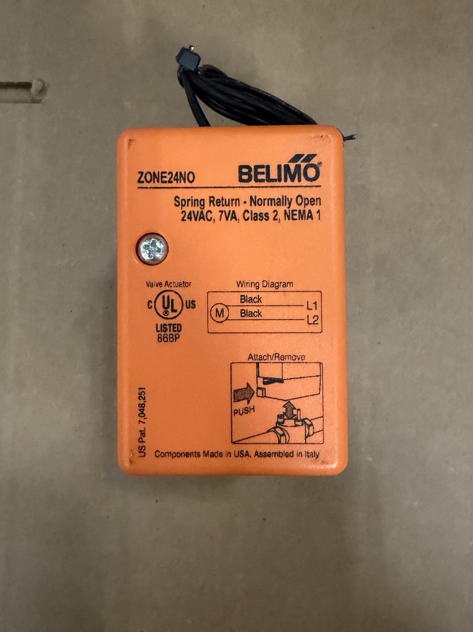 Belimo ZONE215S-25+ZONE24NO Zone Valve (ZV), DN 1/2" [15], 2-way, Cv 2.5