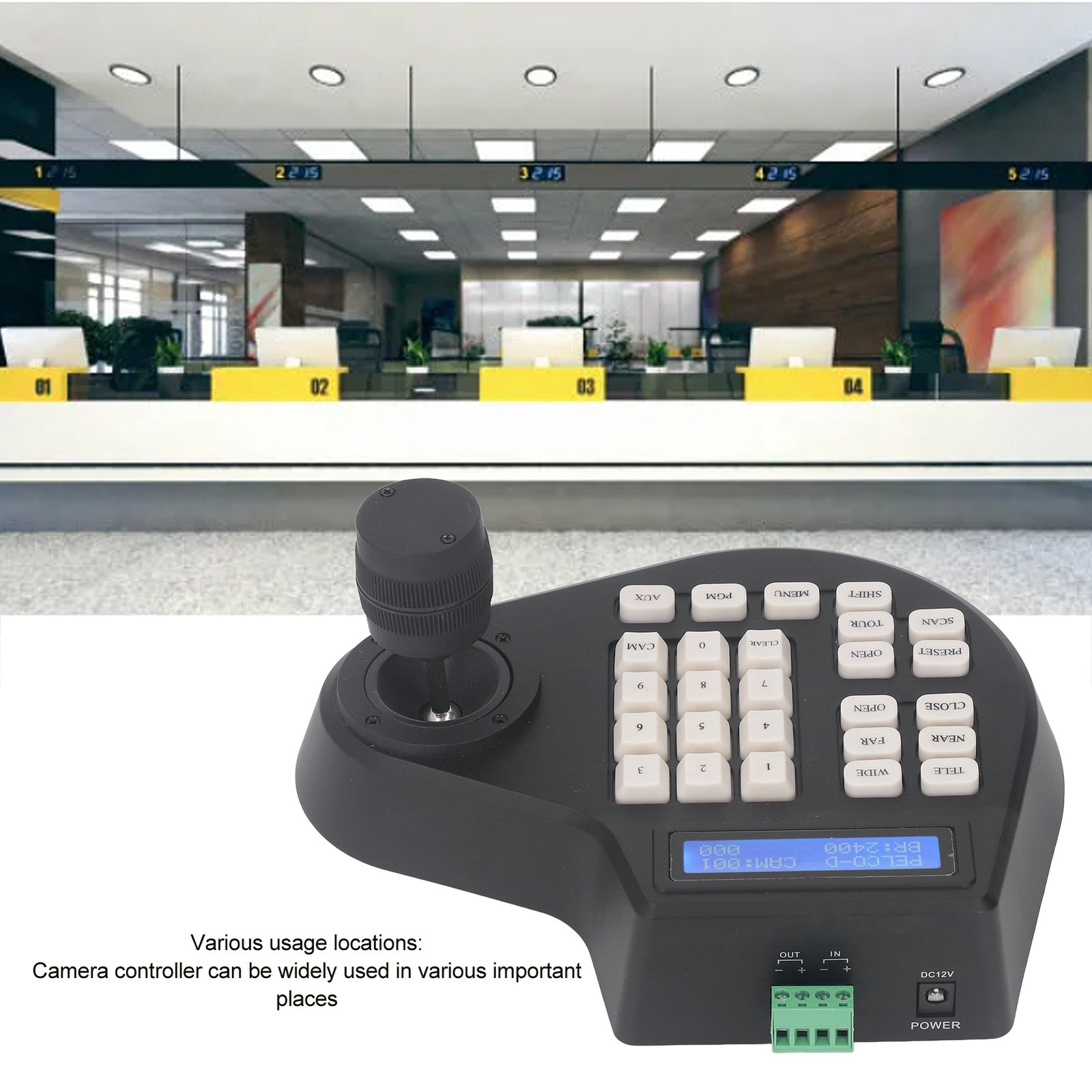 Pan Tilt Keyboard Controller Analog Coaxial Dome Camera Controller Tool Part