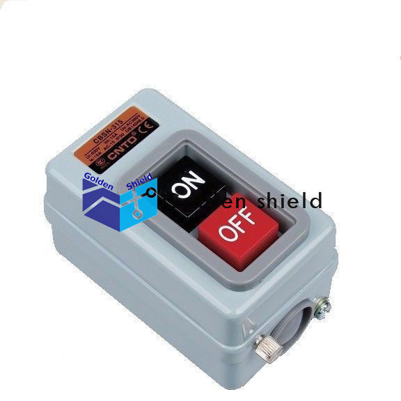 CBSN-315 ON/OFF 3 Phase Self-Locking PowerPushButton Switch AC 380V 15A 2.2KWKd