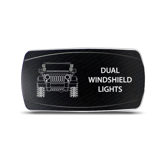 CH4X4 Rocker Switch Dual Windshield Lights Symbol
