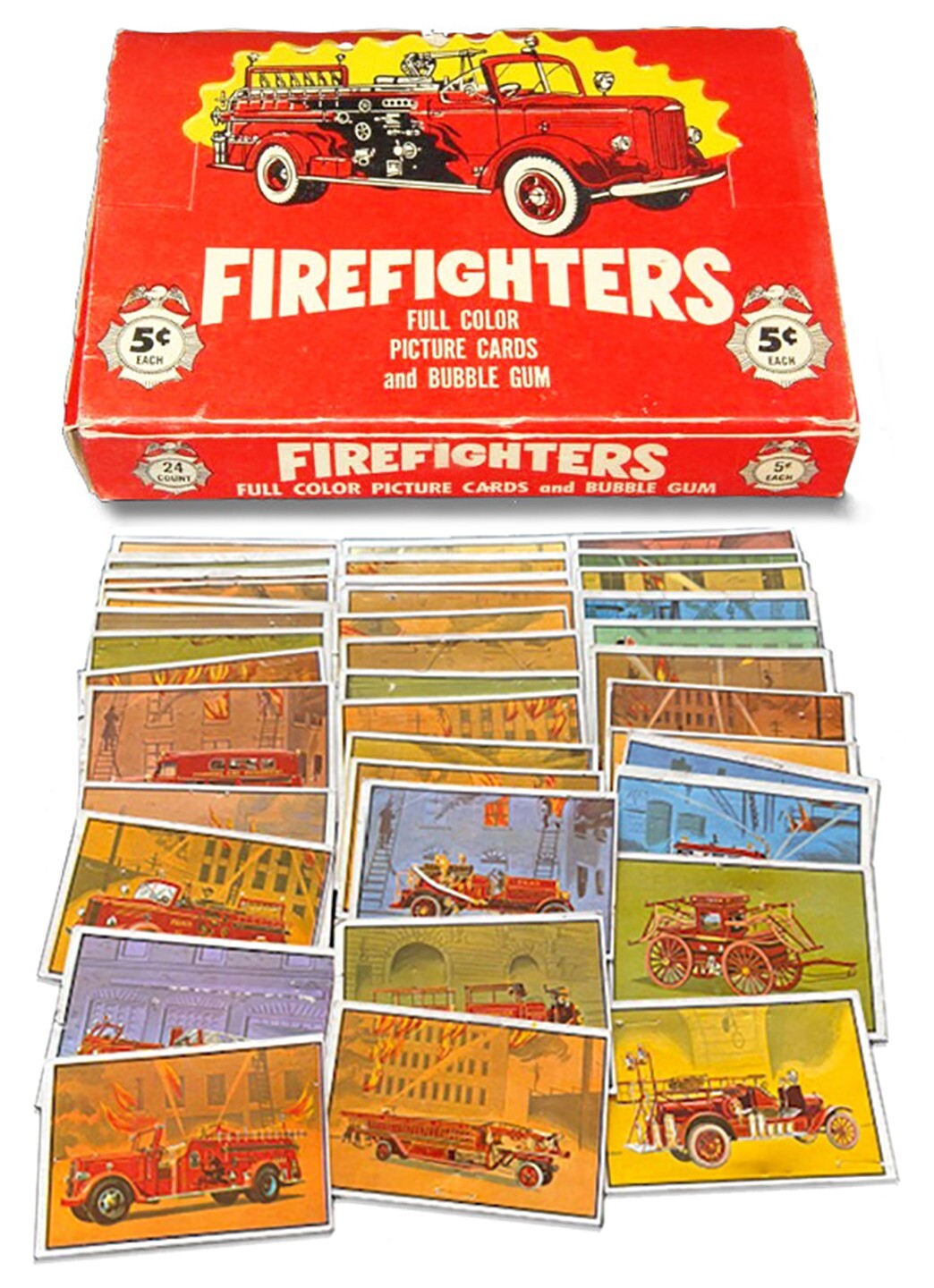 1953 Bowman Firefighters Trading Cards Singles YOU CHOOSE 1-64