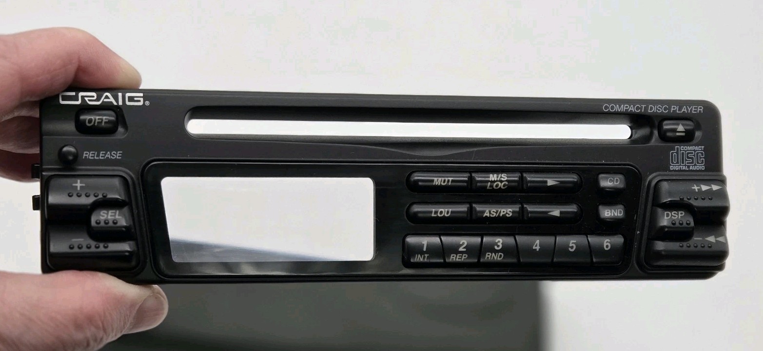 CRAIG Replacement Faceplate & Case For Car Stereo Compact Disc Player Untested