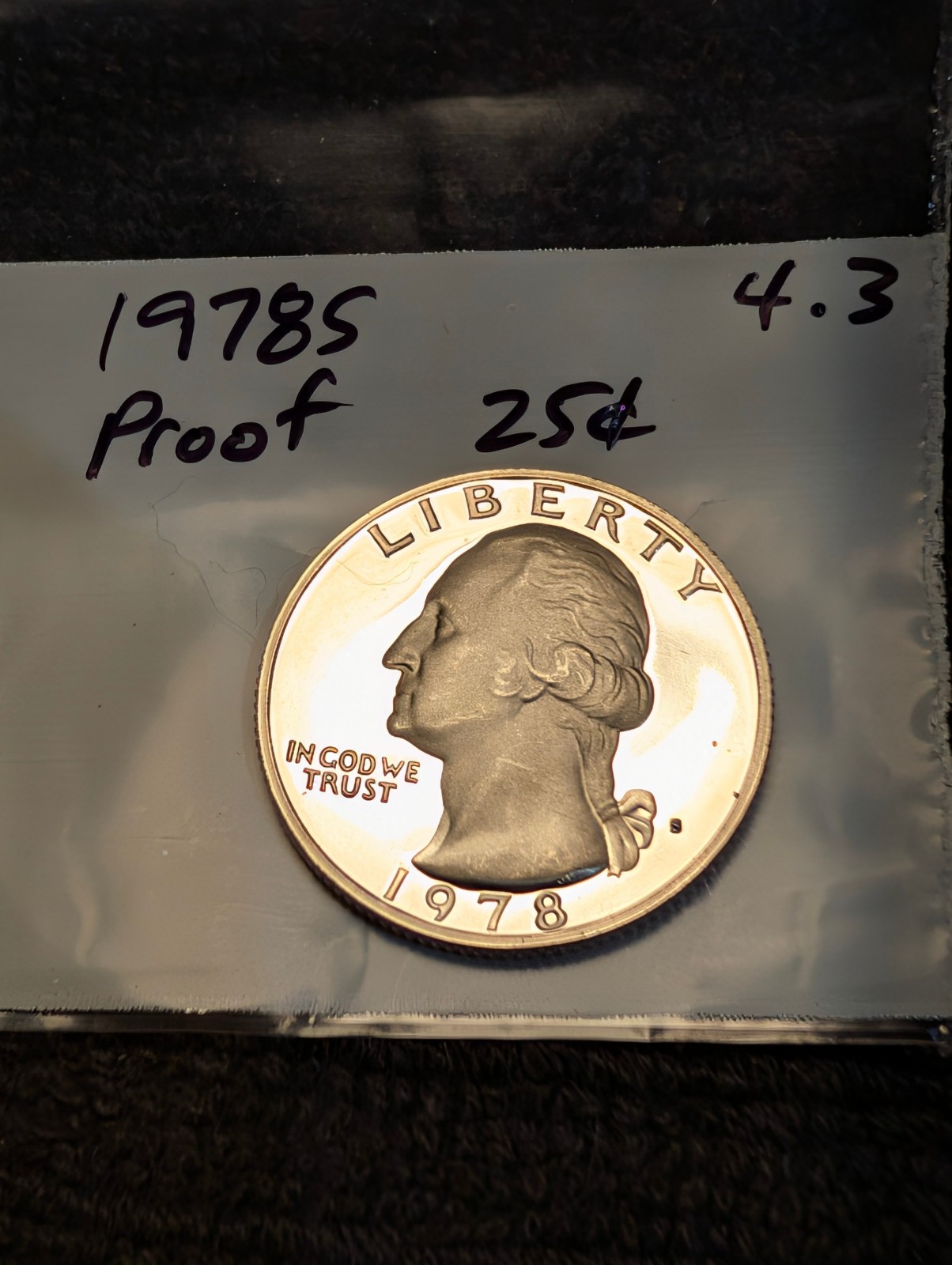 1978-S Proof Washington Quarter  ** From Proof Set **