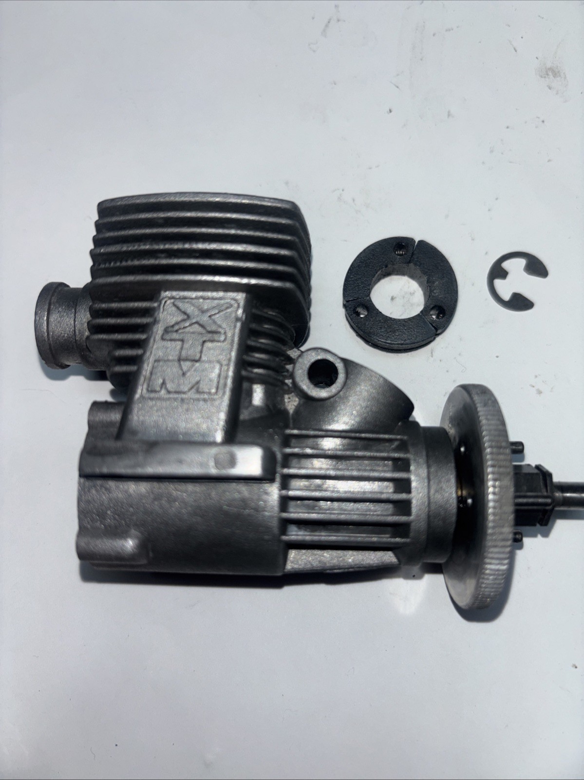 XTM 3.5 Nitro R/C Engine CrankcaseParts Only Pre-owned R/C Junk Lot Parts