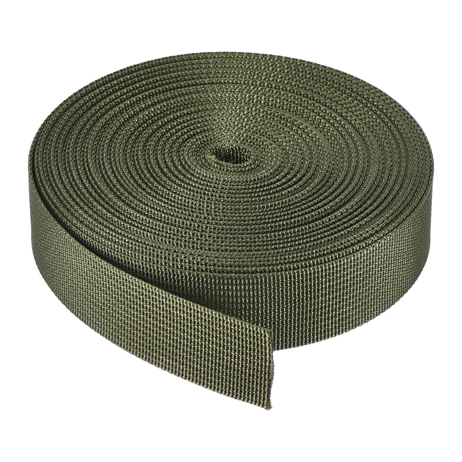 Flat Nylon Webbing Strap 1 Inch 10 Yards Olive for Backpack Luggage Rack