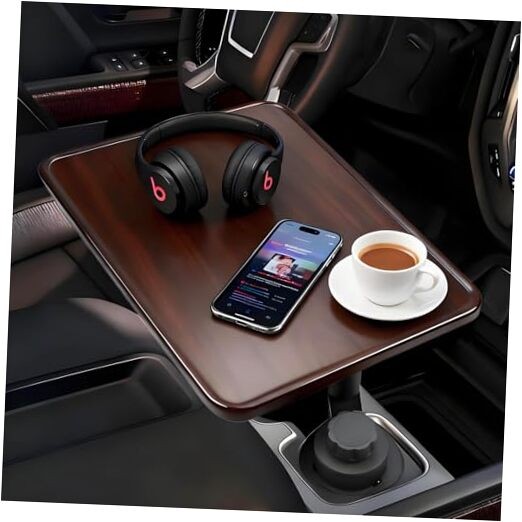 360° Rotating Car Laptop Desk - Cup Holder Mount Car Table Tray, Compatible
