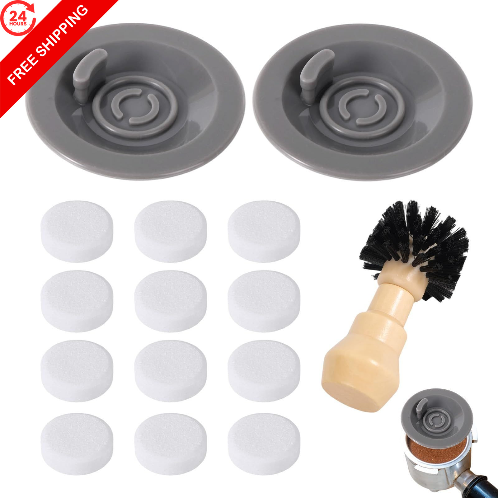 2pcs 54mm Espresso Backflush 1 Count (Pack of 1), as shown in the picture