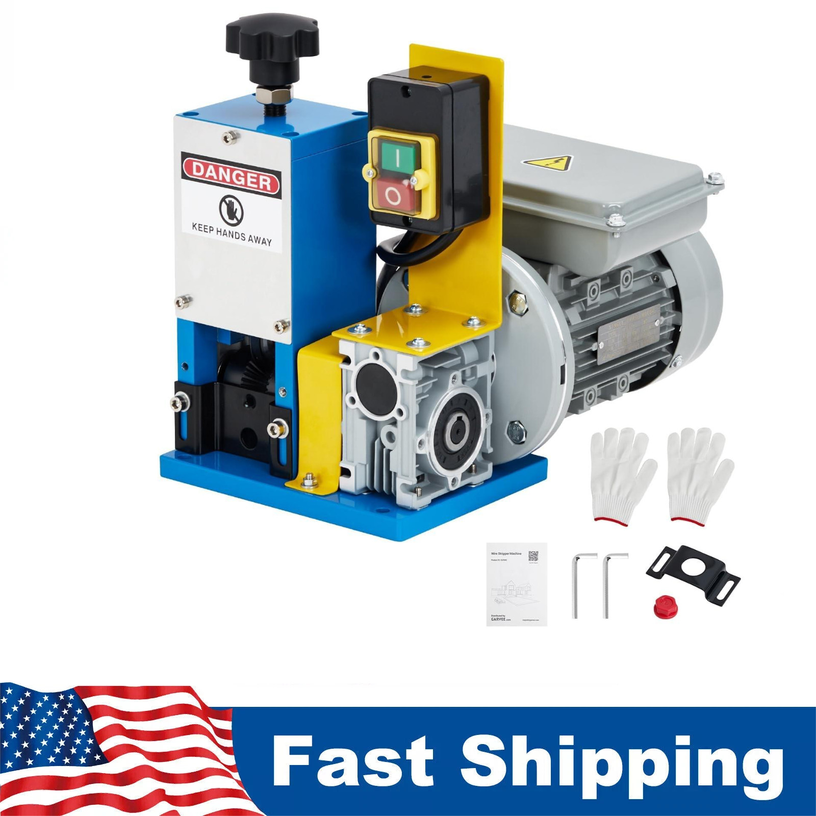 Wire Stripper Machine, 0.06"-1" Automatic Electric Wire Stripping Tool 5 Channel