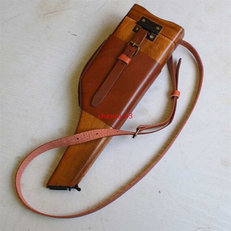 IN STOCK WW2 Broom Handle German Mauser C96 Wood Shoulder Holster Butt Gifts