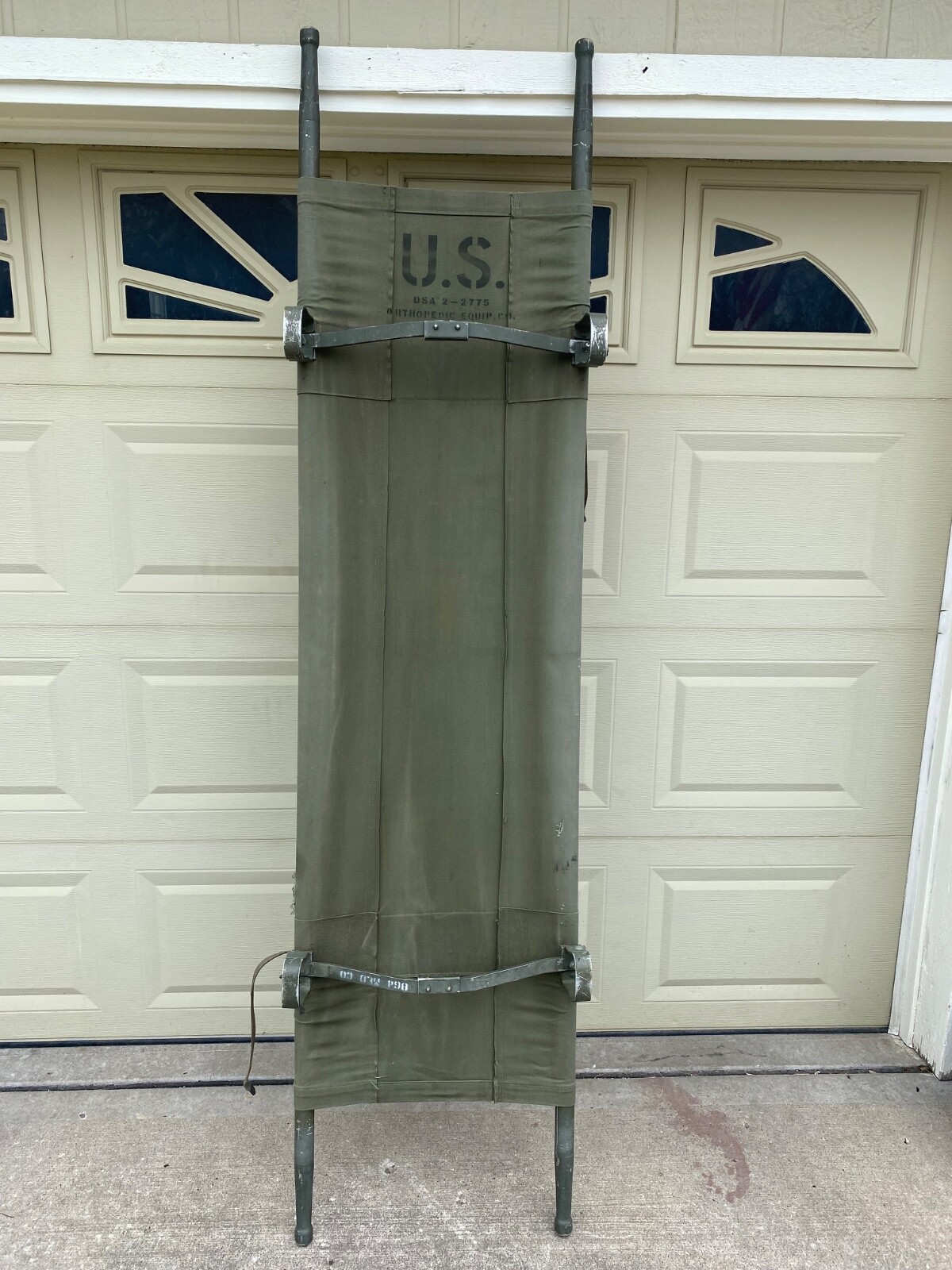 Vintage US Military Surplus Canvas Stretcher/Litter