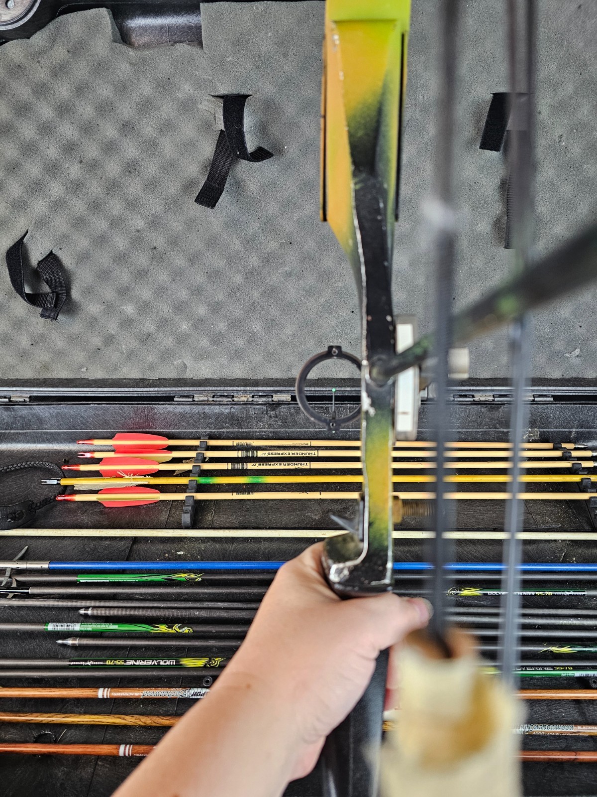 Classic York Compound Bow with Case Arrows and Accessories RH (used read)