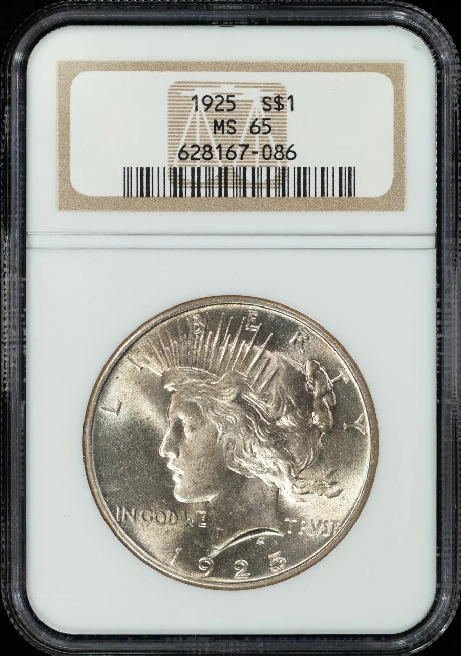 1925 Peace Silver Dollar NGC MS-65