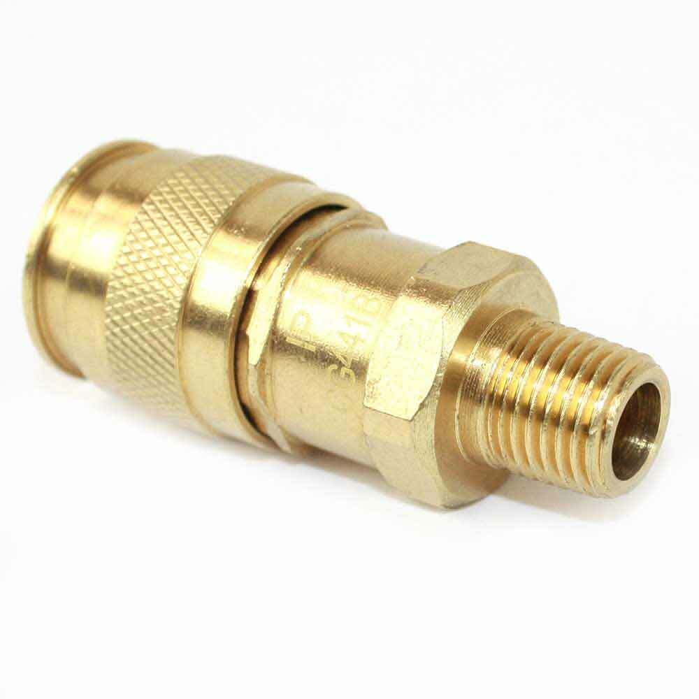 1/4 Inch Universal Brass Coupler x 1/4 Inch Male NPT - CG441B