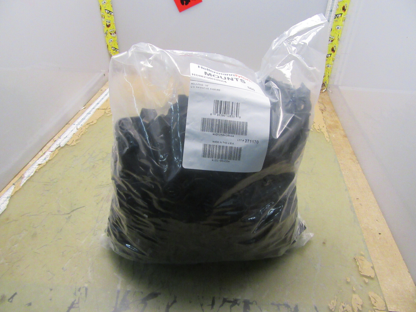 bag 500x hellermann tyton hdm250hirh4 cable torque mounts 1/4" [4*J-30]