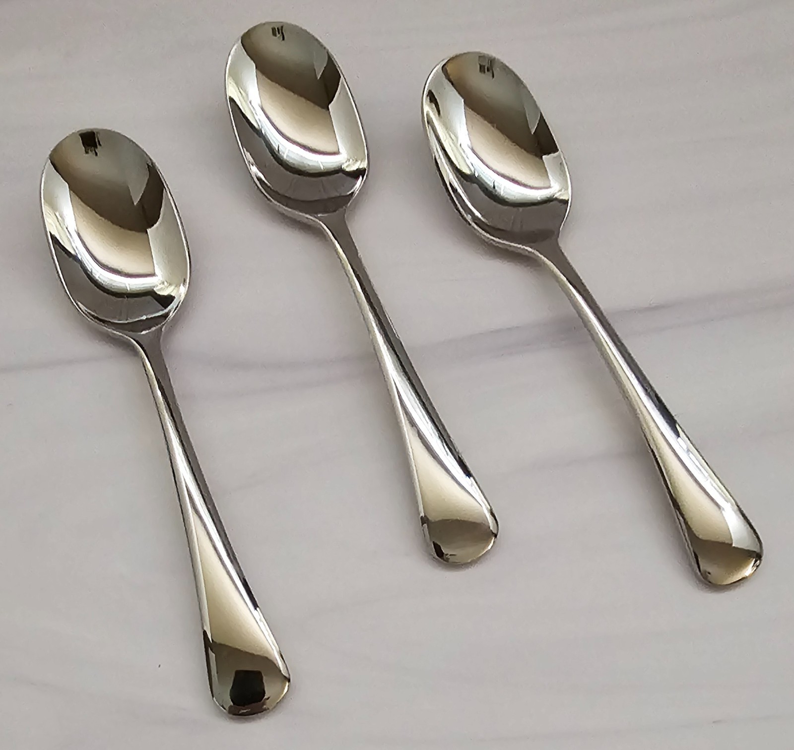 Lot of 3 Oneida  CHANDLER Stainless 18/10 China Teaspoons 6.25"