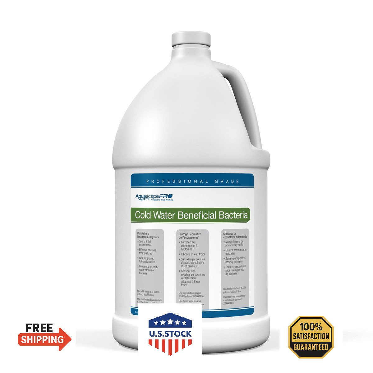 Aquascape Cold Water Beneficial Bacteria Water Treatment, Pro Contractor Grade,