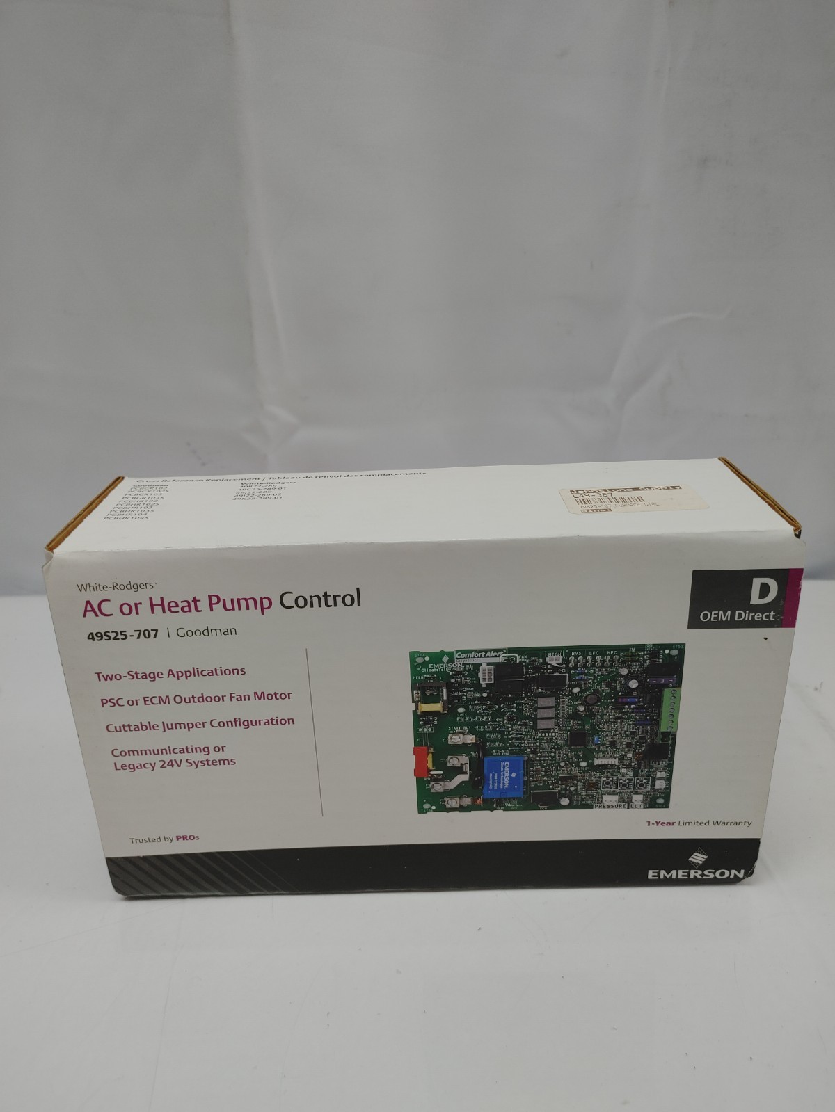 White Rodgers 49S25-707 AC Heat Pump Control Board for Goodman PCBHR103S
