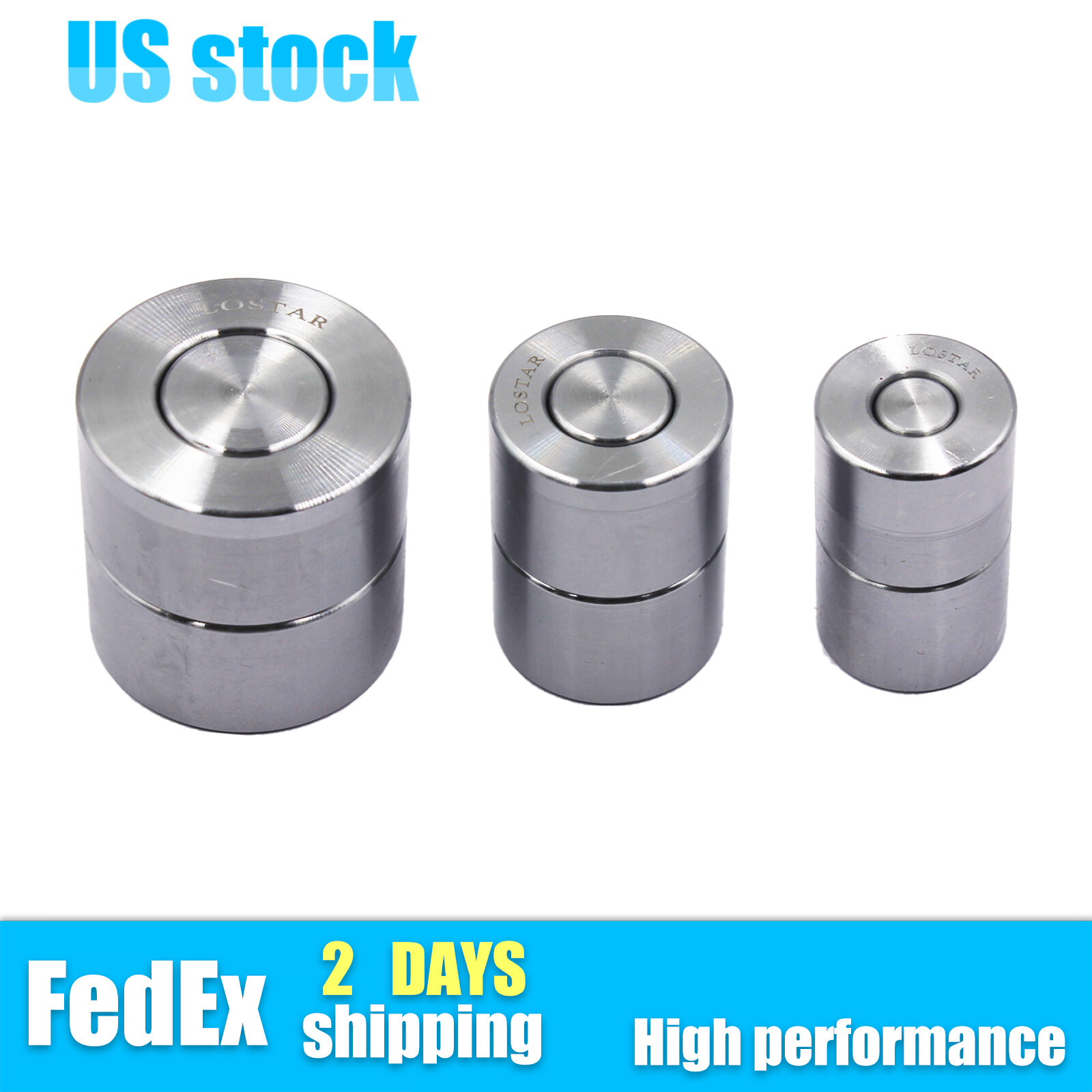New Dimple Die Set 3 Piece (1/2" / 3/4" / 1")