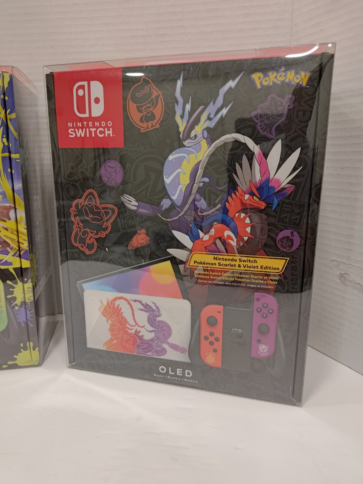 OLED Switch Console Box Protector & Display Case, Fits Zelda, Pokemon, Splatoon