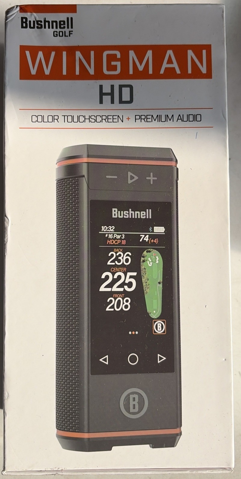 Bushnell Wingman HD GPS Golf Speaker, 3.5” Color HD Touchscreen