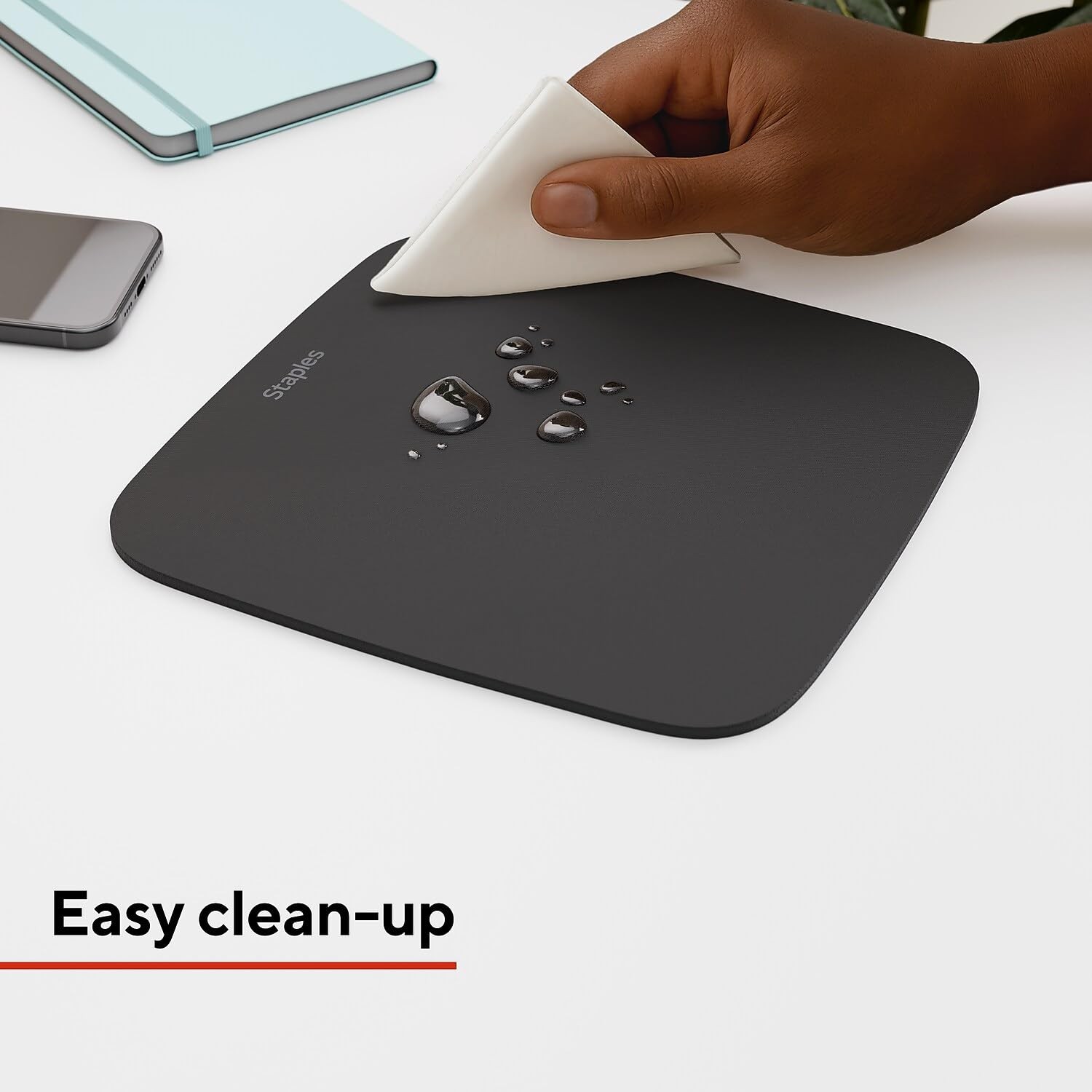 Staples Mouse Pad – Standard Black Mousepad for Computers & 2 Pack,