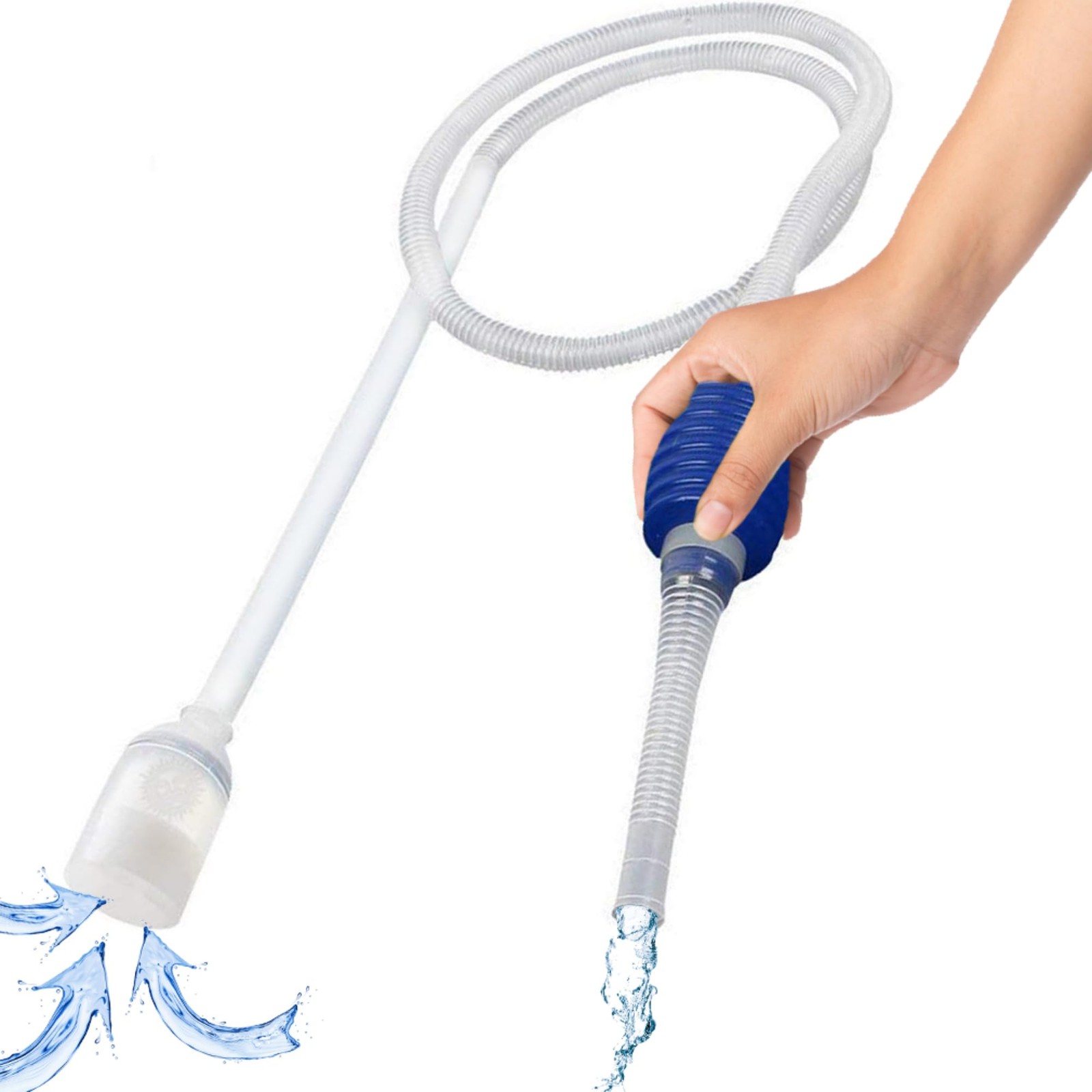 Aquarium Vacuum Siphon Fish Tank Water Changer Gravel Cleaner Hand Pump