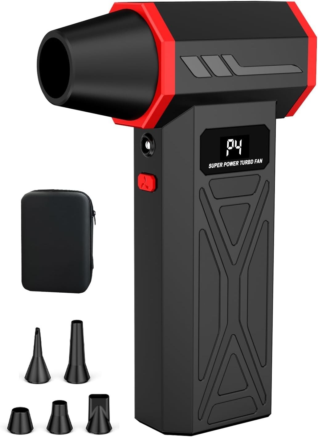 Aire Comprimido Electrico 130000RPM Soplador Inalambrico 4 Velocidades PC Auto