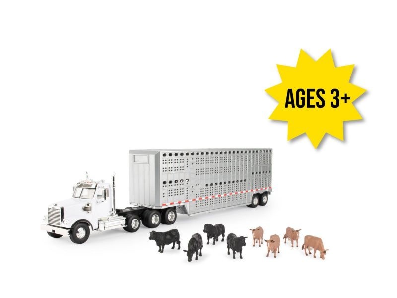 LP79392 - John Deere 1/32 Semi & Livestock Set