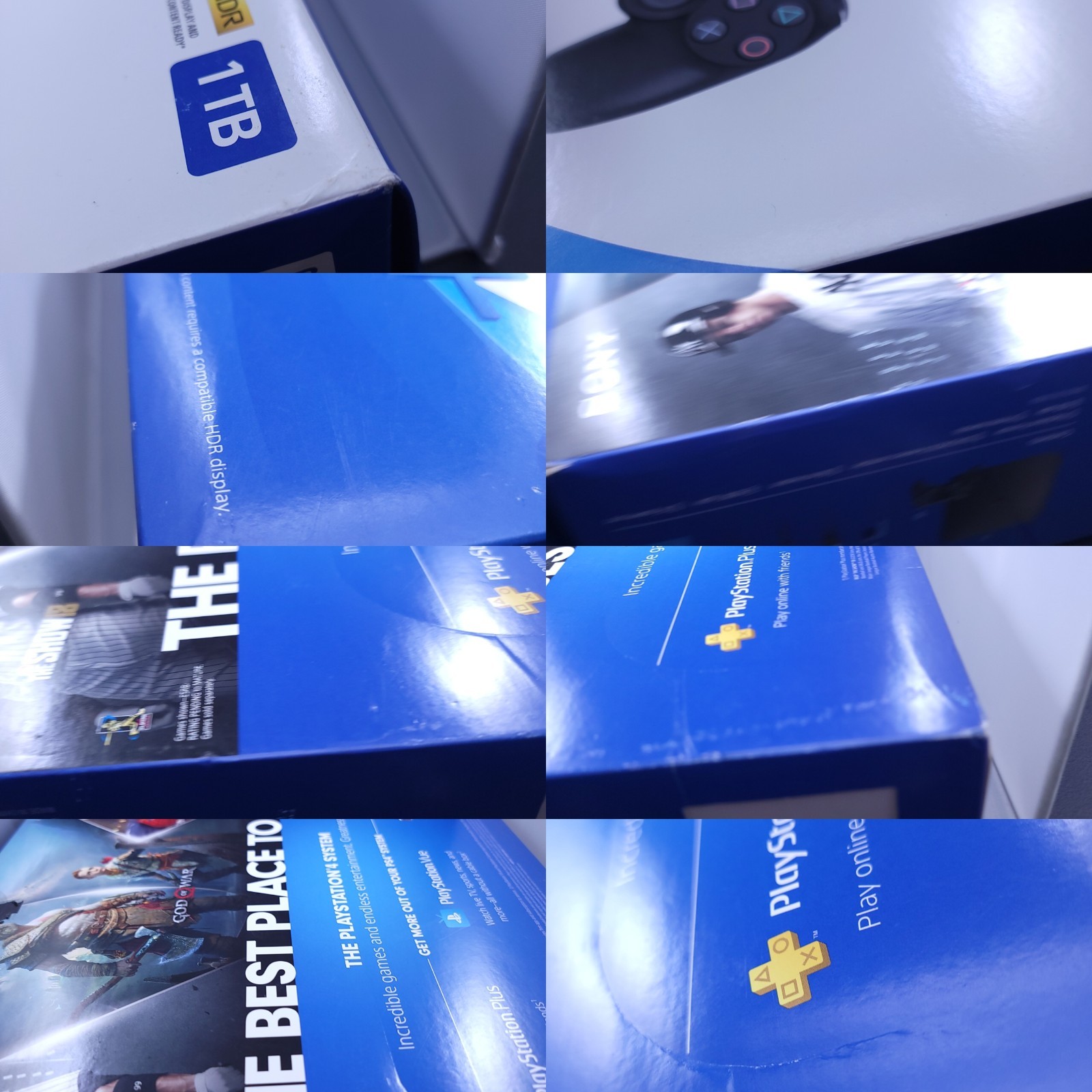 Playstation 4 Slim 1TB Console with box & controller - pre-owned