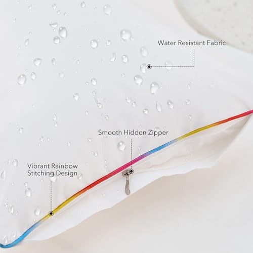 18 x 18 Outdoor Waterproof Pillow Inserts - TPU Coated, 18x18 Inch (Pack of 2)