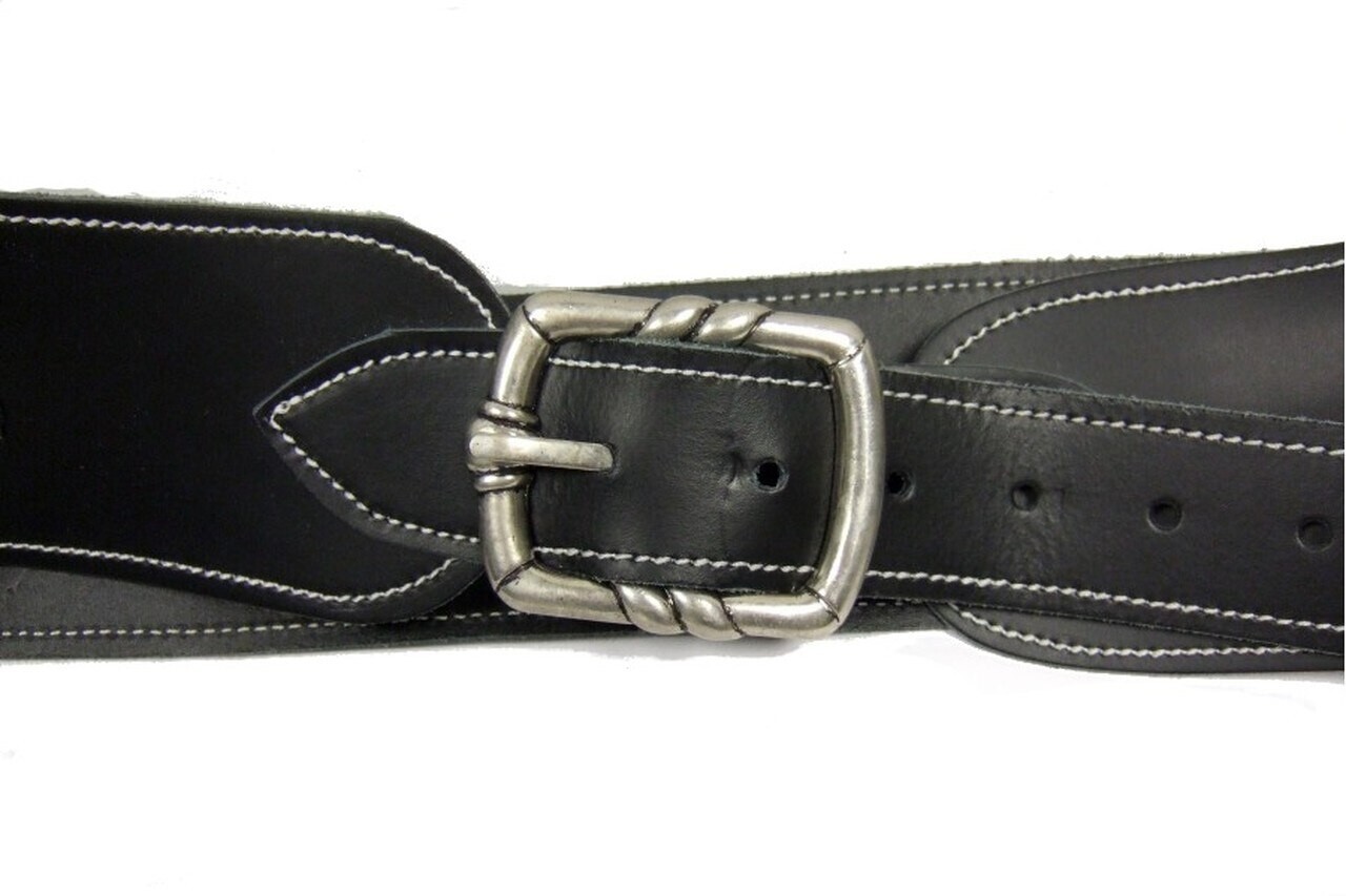Western Single Rig Fast Draw Leather Holster with Dummy Bullets for M1873 guns