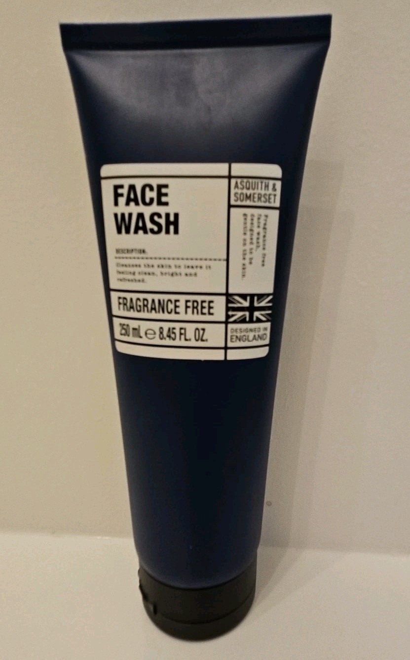 Asquith & Somerset England Face Wash 8.45 oz Fragrance Free- New SEALED BOTTLE