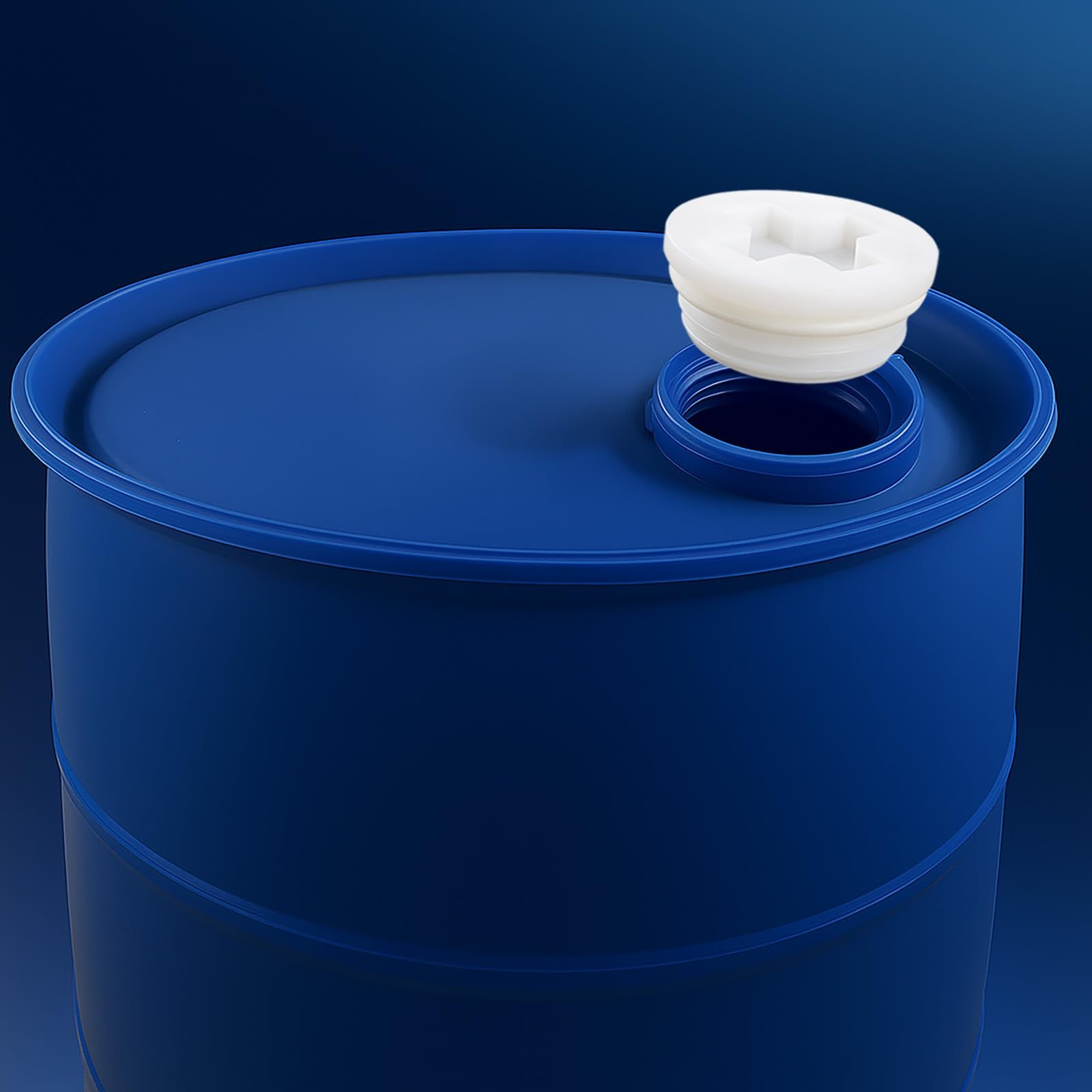 Bung Cap with 2" Thread Size, 2 Pack Poly Buttress Drum Bung, Course Thread f...