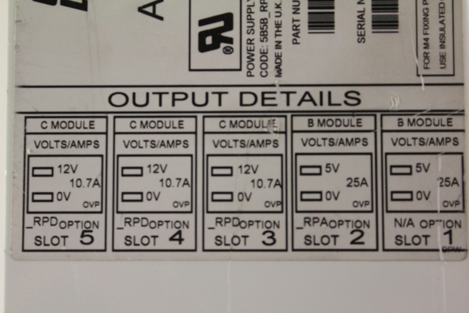 J40032 LAMBDA Alpha 600W Modular Power Supply