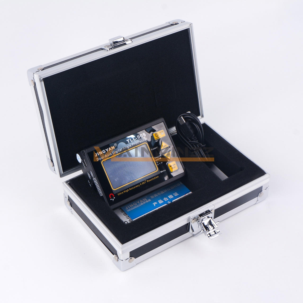 Digital Laser Level Protractor Angle Finder Meter Hi-accuracy 0.005° 90S TLL-90S